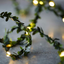 Leaf Garland Battery Operate Copper LED String Fairy Lights