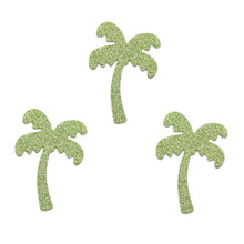 Flamingo, Pineapple, Palm Tree, Glitter Paper Stickers for Tropical Party 50pcs