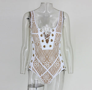 Lace On Laced Sexy Bodysuit