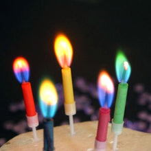 Soy Cake Candles w/ Colored Flame, 6PCS