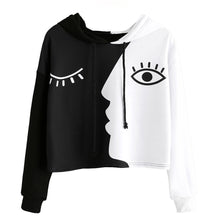 Two Faced Crop Top Hoodie