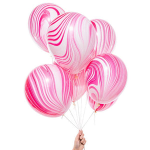 10pcs Marble Print Latex Balloon (8 Options)