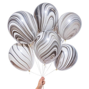 10pcs Marble Print Latex Balloon (8 Options)