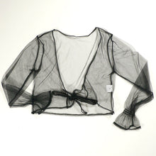 Mesh See Through Long Sleeve Blouse Top