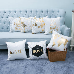 Chic Gold Decorative Pillows, 7 options