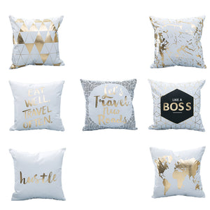 Chic Gold Decorative Pillows, 7 options