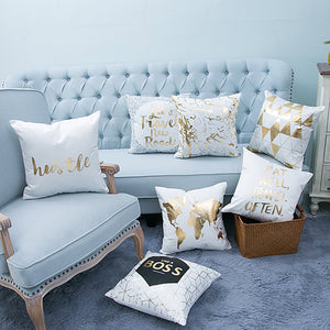 Chic Gold Decorative Pillows, 7 options