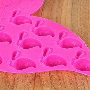 Flamingos Silicone Molds; Great for Ice, Candy Making, Soap, Etc.