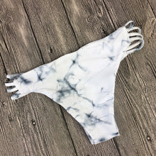 Marble Print  Halter Bikini Set W/ Light Padding