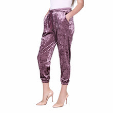 Velvet Drawstring Jogger Pants Casual with Elasticated Tie Waist and Pockets