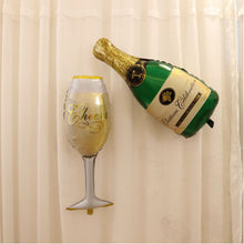 Champagne Glass & Bottle Ballon Set