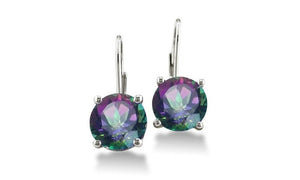 Swarovski Crystal Mystic Topaz Leverback Earring