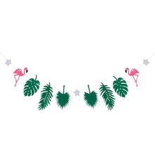 Tropical Flamingo Garland Banner