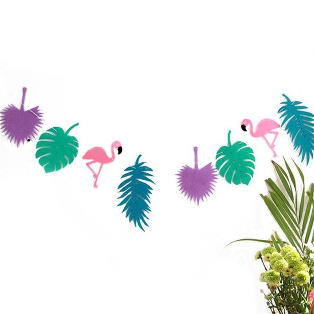 Tropical Flamingo Garland Banner