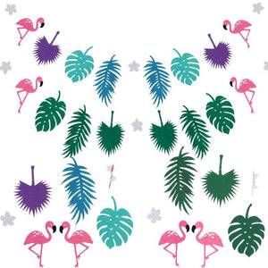 Tropical Flamingo Garland Banner